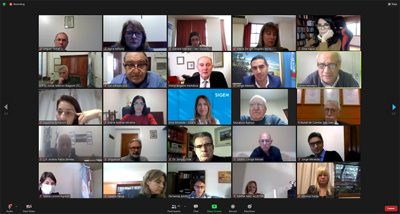 Reunión virtual del Comité de Control